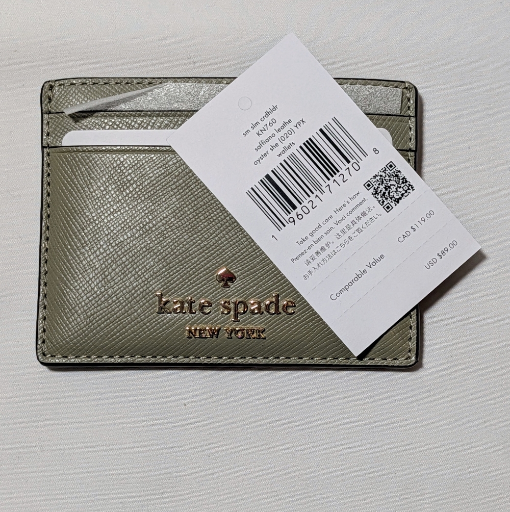 Kate Spade New York Saffiano Leather Slim Card Holder Wallet NWT - Picture 3 of 4